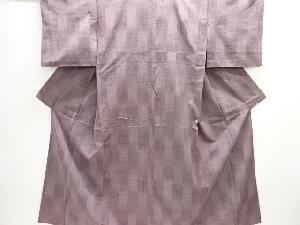 アンティーク　立涌織り出し手織り紬単衣着物